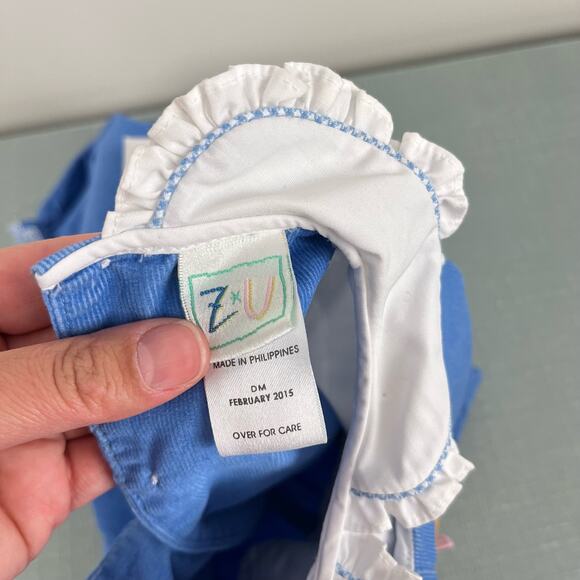 ZU Petit Ami Giraffe Applique Corduroy Jumpsuit 9 Months NWT - Picture 6 of 8